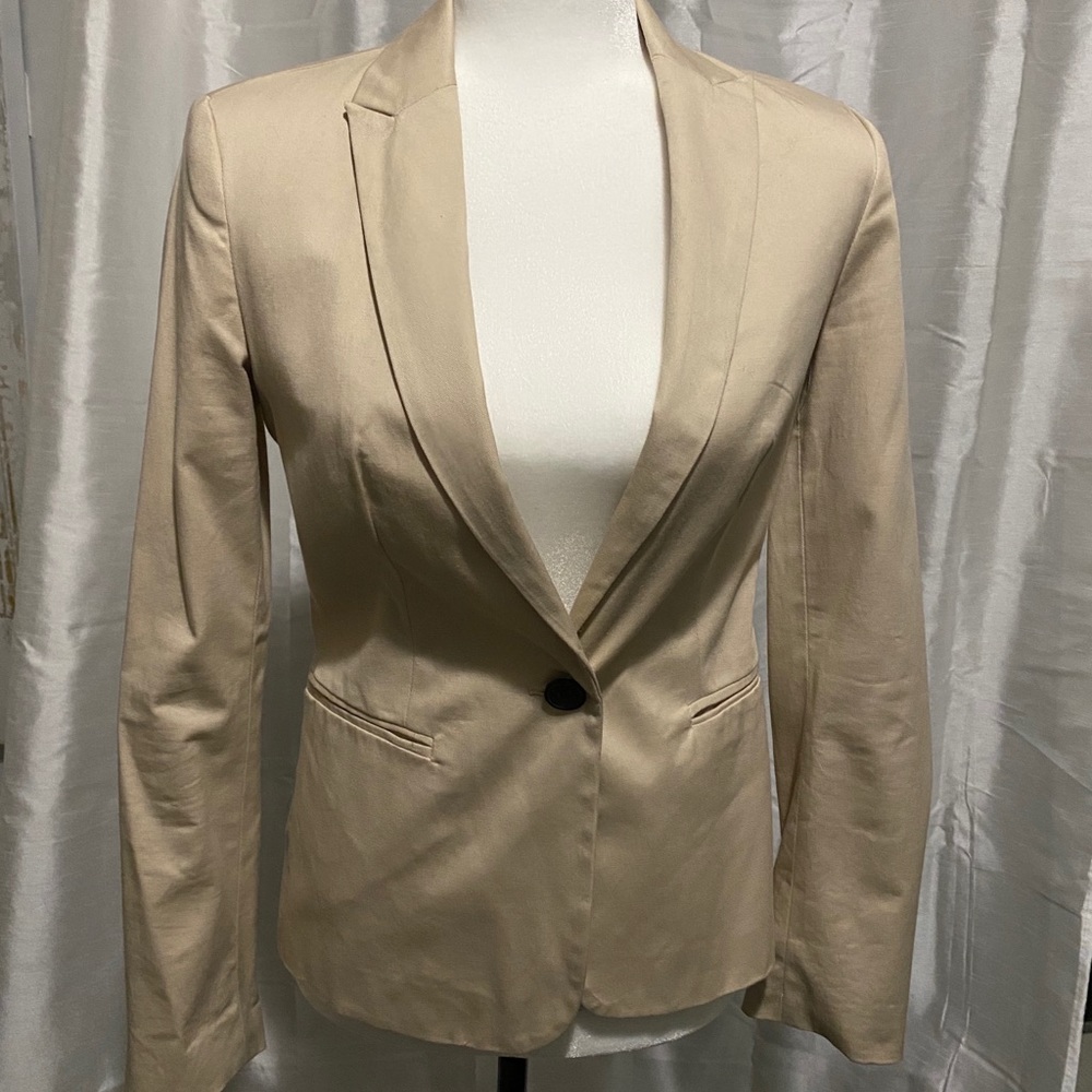 Zara basic beige blazer XS